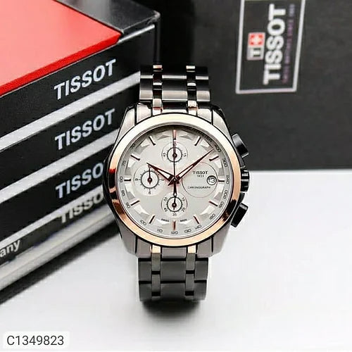 Tissot White Dial Analog Chronograph Men's Watch