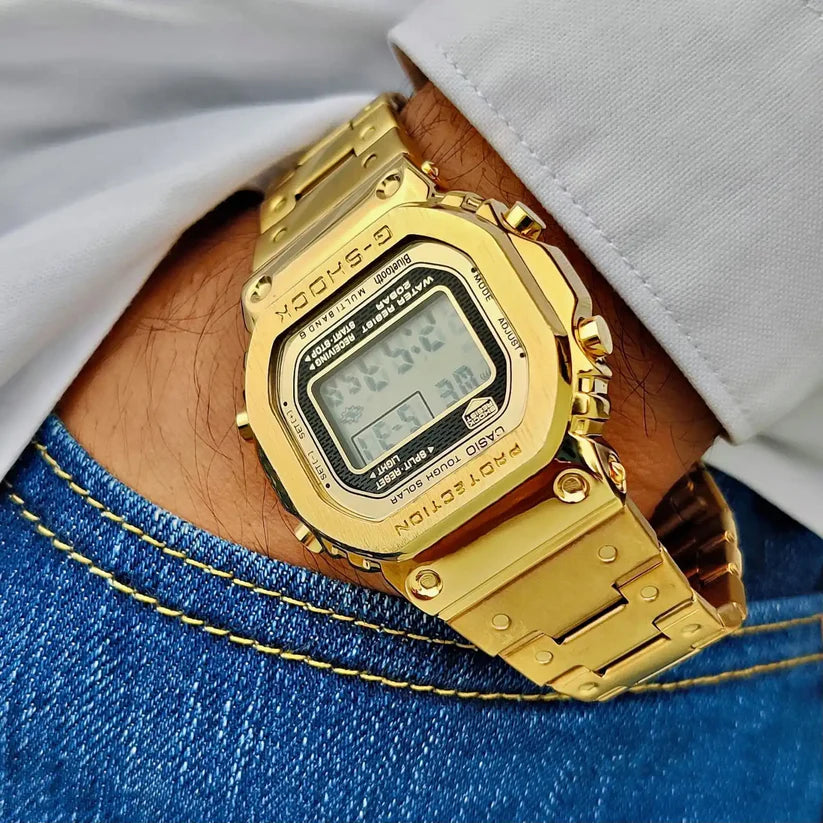 Casio G-Shock Digital Gold Metal Belt Men's Watch