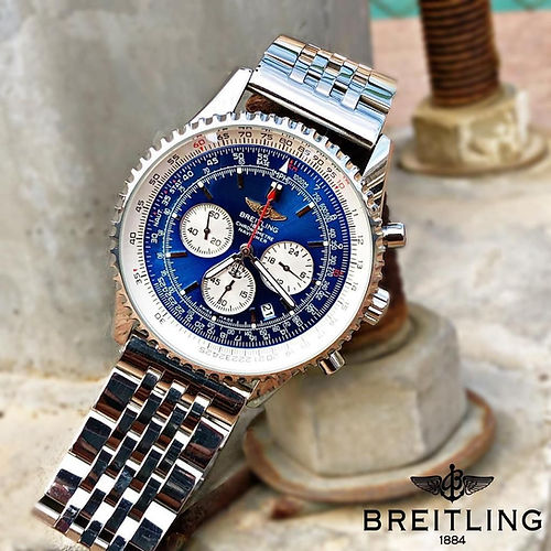 Breitling Navitimer B01 chronograph Blue Dial Watch For Men