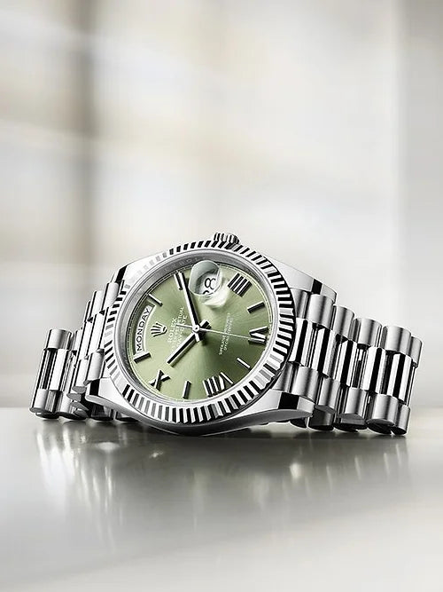 Rolex Day-Date oyster Green Dial For Men's Watch