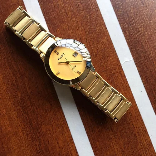 Rado Gold Dial Ceramic For Women's Watch