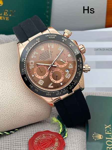 Rolex Cosmograph Daytona Brown Dial Analog Quartz Men's Watch