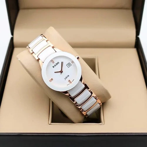 Trendy Rado White For Women's Watch