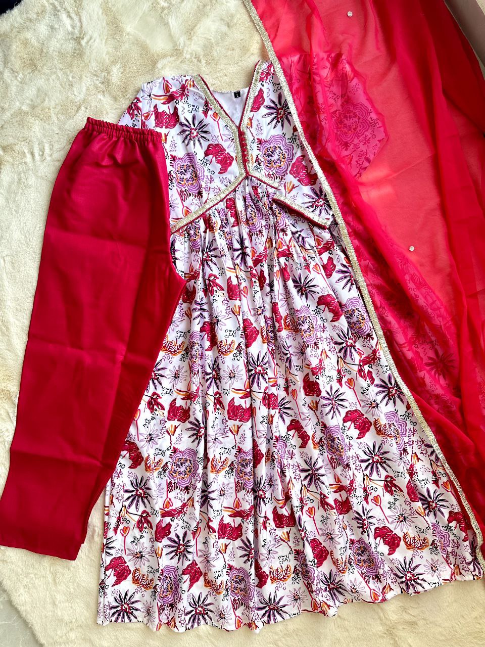 Festival & Party Ready Mesmerize in Pink Super-Hot Alia Cut Suit Set with Pauls Flair
