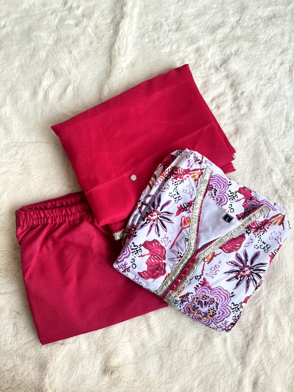 Festival & Party Ready Mesmerize in Pink Super-Hot Alia Cut Suit Set with Pauls Flair