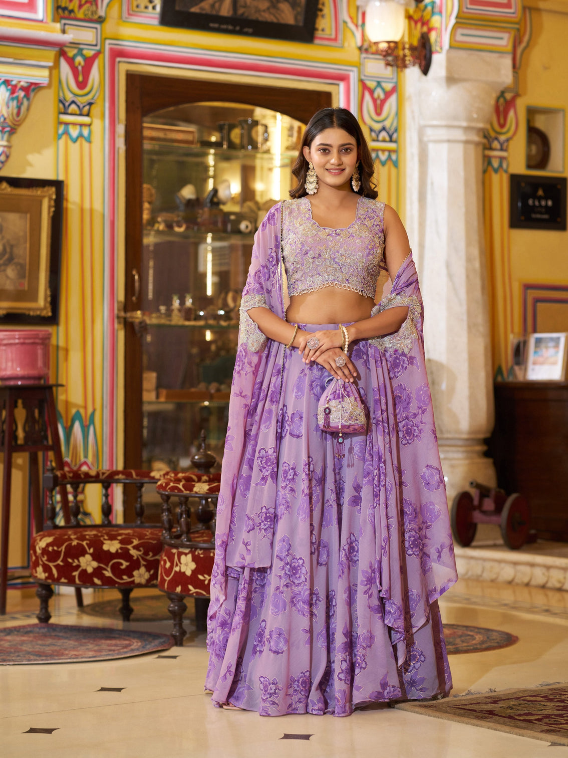 Bridesmaid wear western lehenga choli