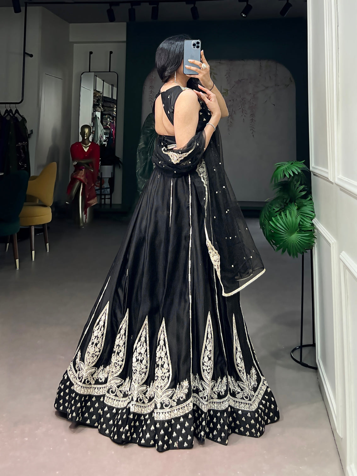 Wedding wear embroidery lehenga choli