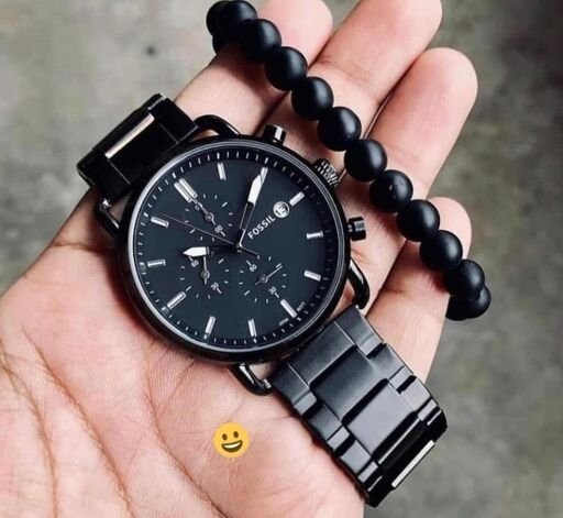 Branded Men Fossil Watch With Working Chronograph