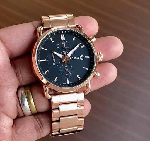 Branded Men Fossil Watch With Working Chronograph