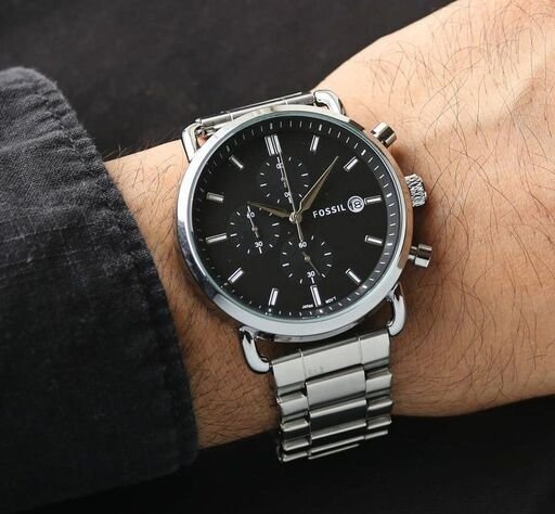 Branded Men Fossil Watch With Working Chronograph