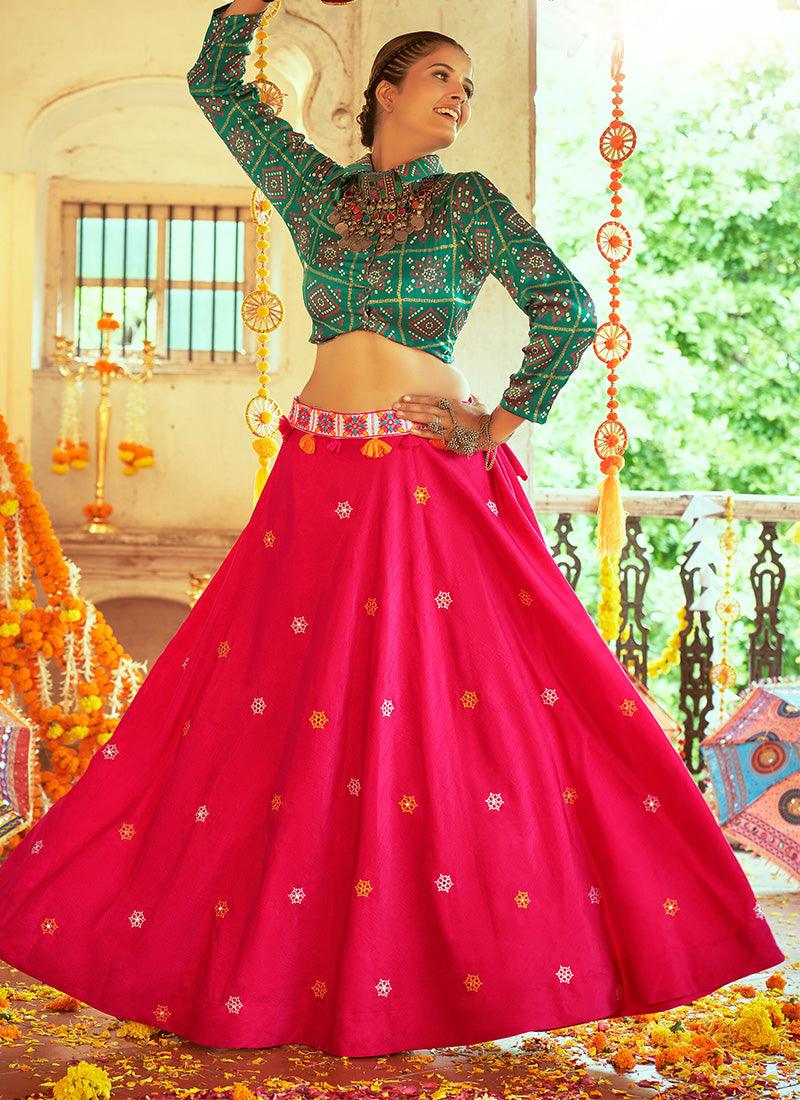 Full Sleeves Flared Chaniya Choli For Navratri