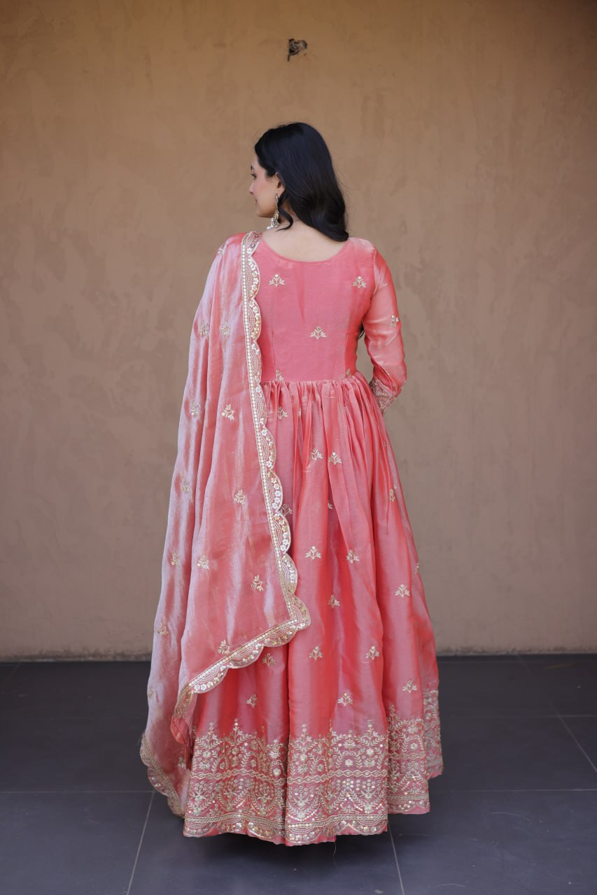 Gajari Fendi Luxury Silk Gown