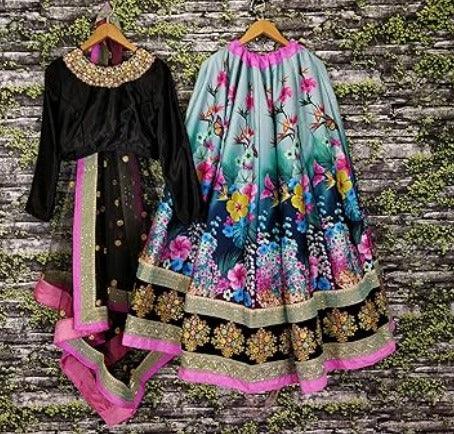 Gorgeous Colourful Featured Floral Motif Lehenga Choli