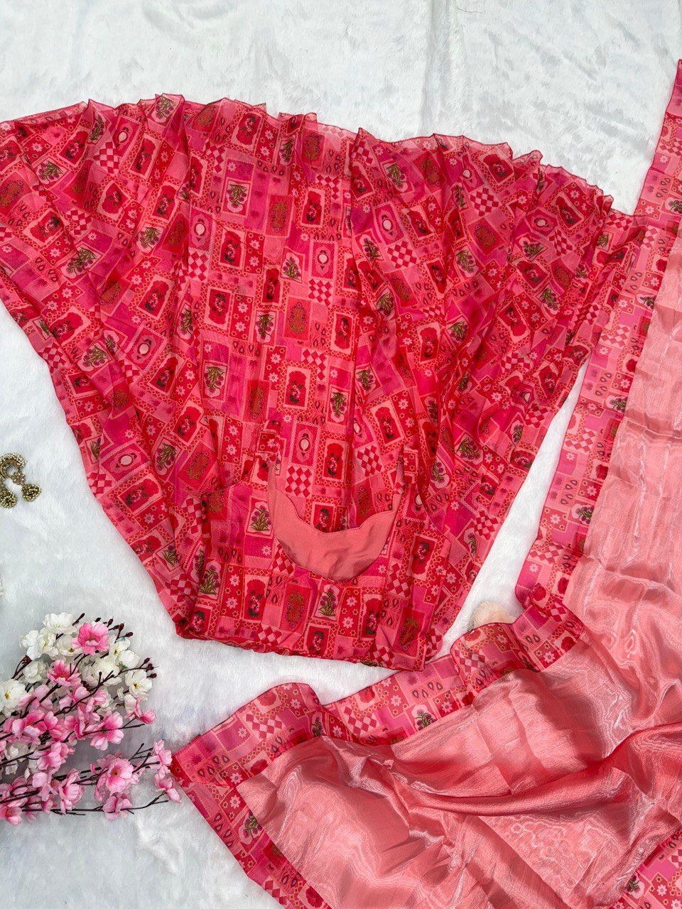 Hot Pink Exclusive Real Shoot Anarkali Gown with Dupatta | Elegance Redefined