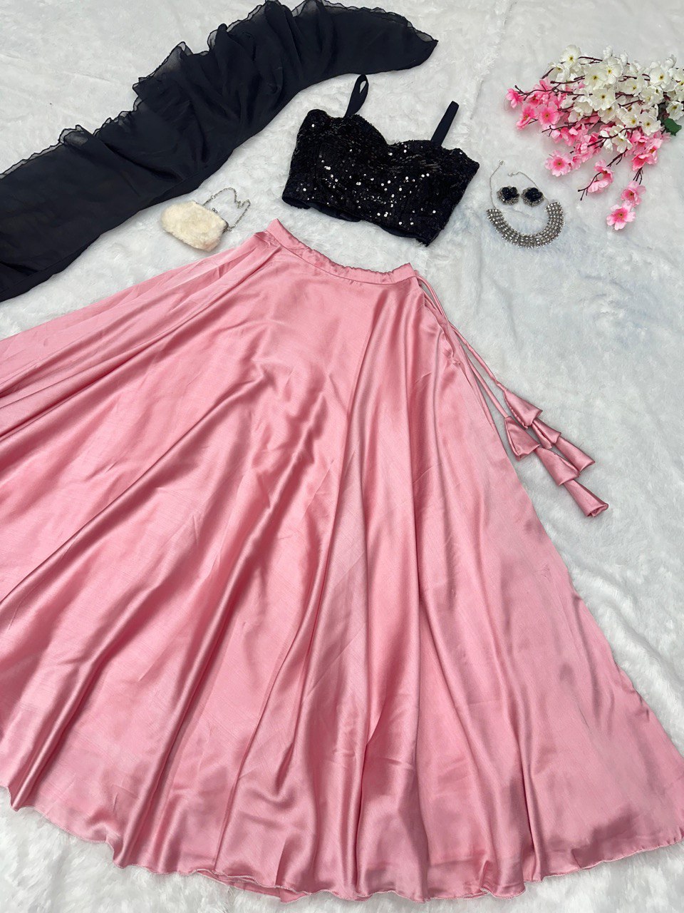 Light Pink Unleash Elegance with Our Exclusive Georgette Lehenga Design