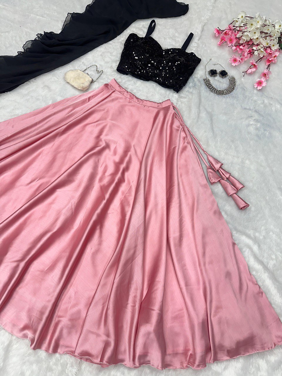 Light Pink Unleash Elegance with Our Exclusive Georgette Lehenga Design
