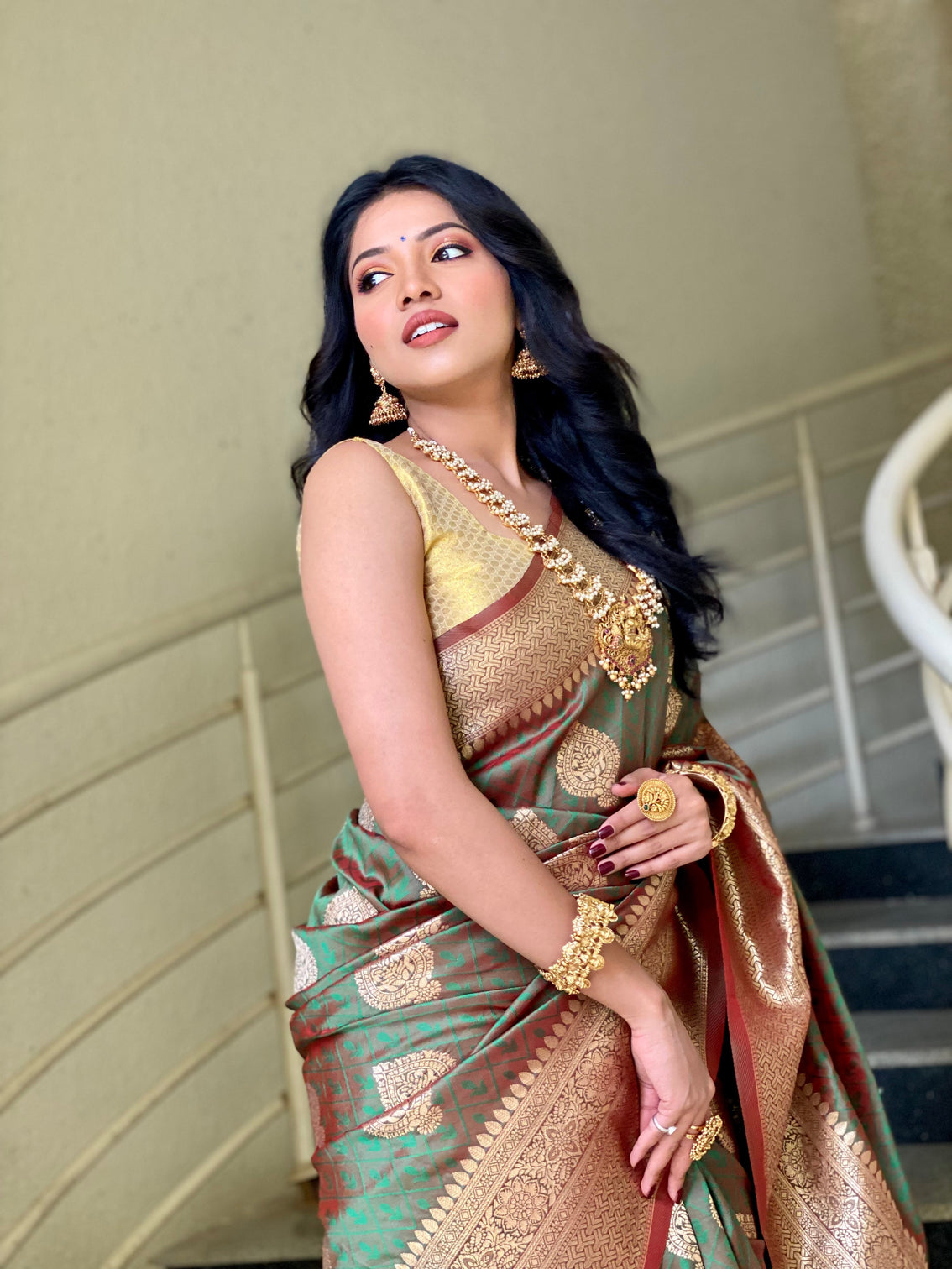 Pure banarasi silk saree with zari weaving mameraa