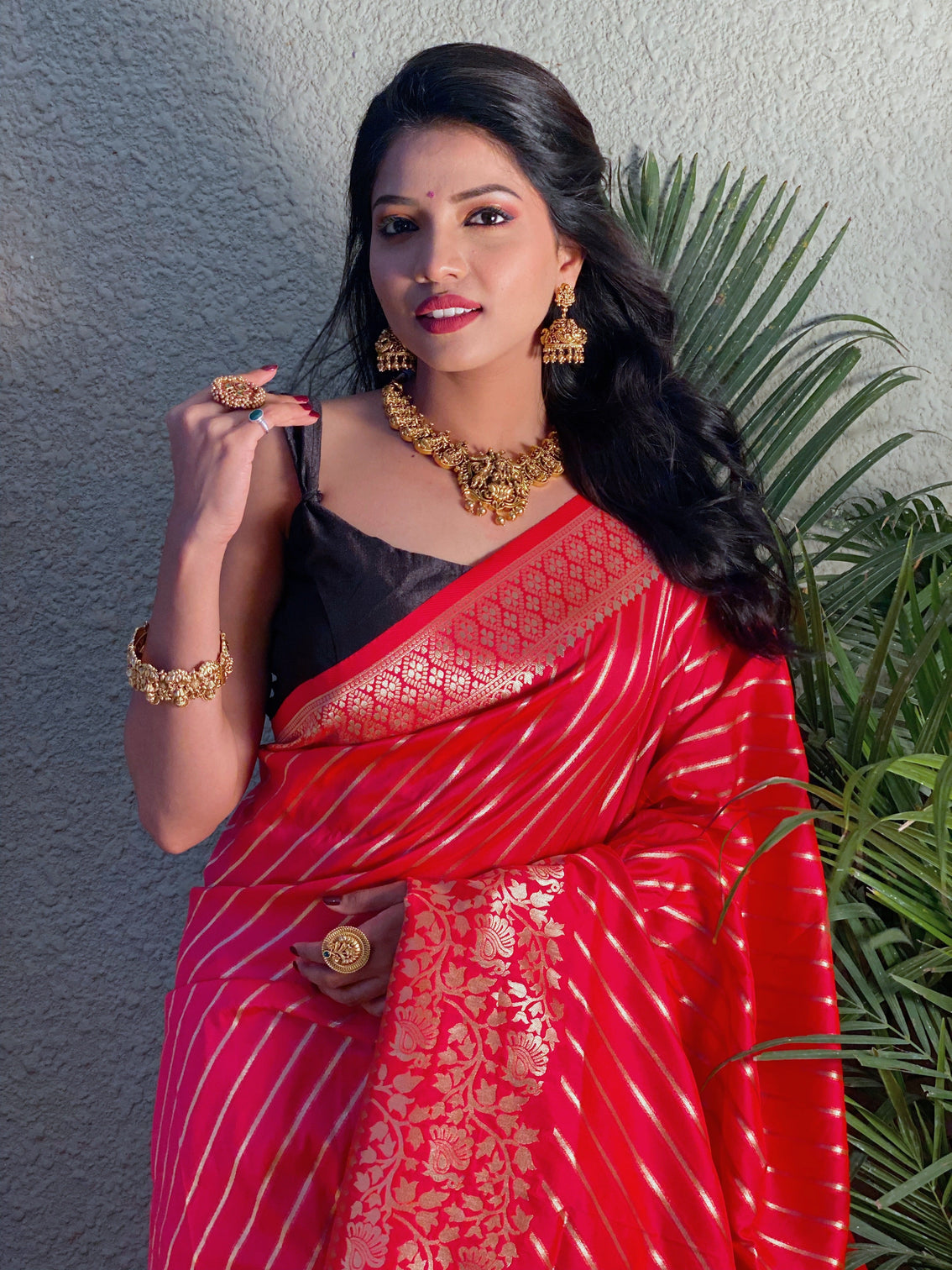 Pure banarasi silk saree with zari weaving mameraa