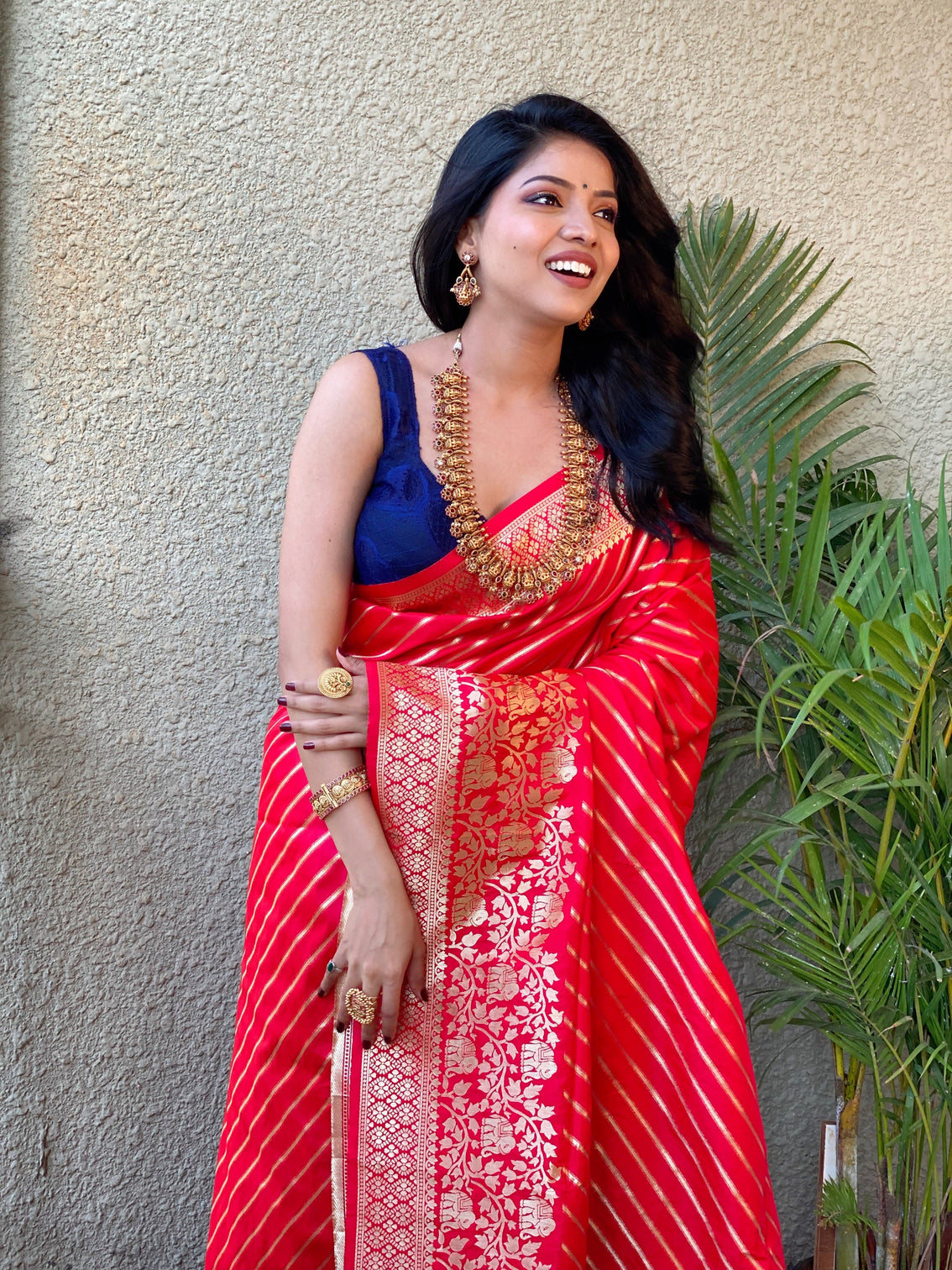 Pure banarasi silk saree with zari weaving mameraa