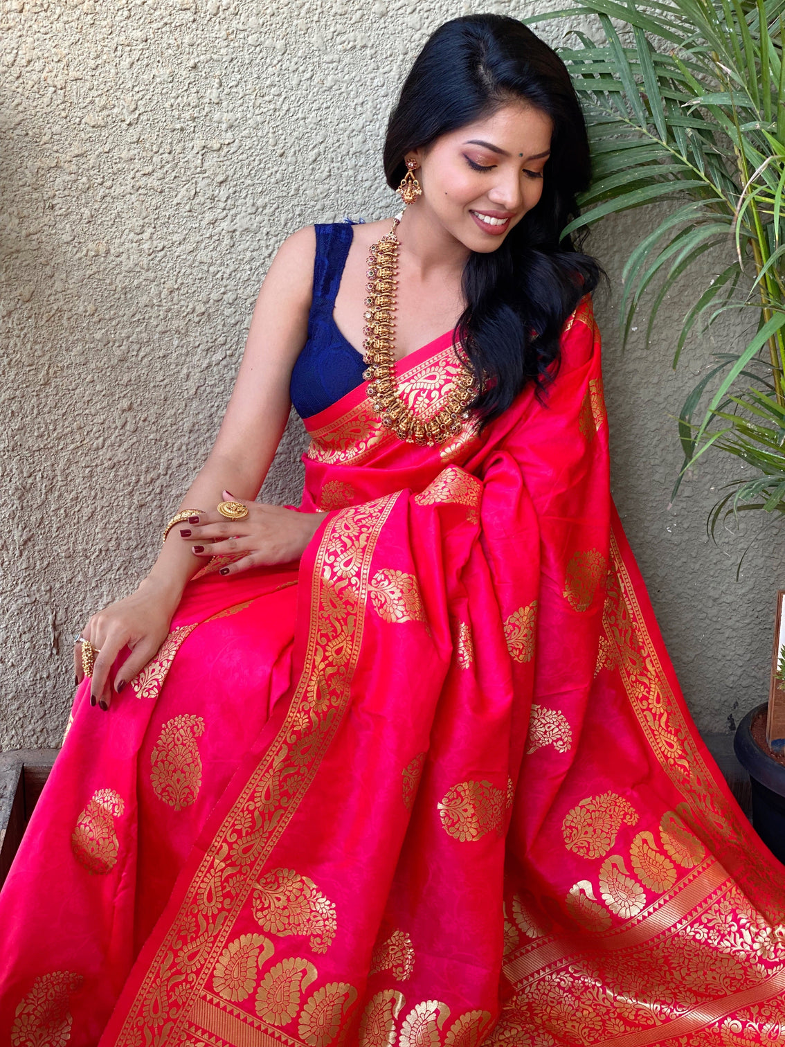Pure banarasi silk saree with zari weaving mameraa