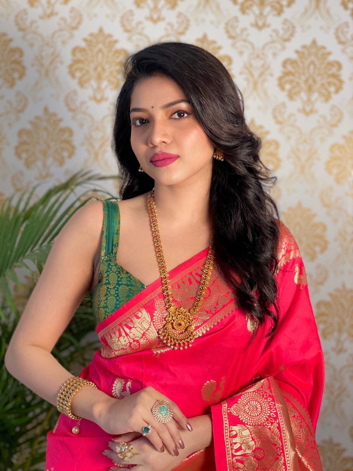 Pure banarasi silk saree with zari weaving mameraa