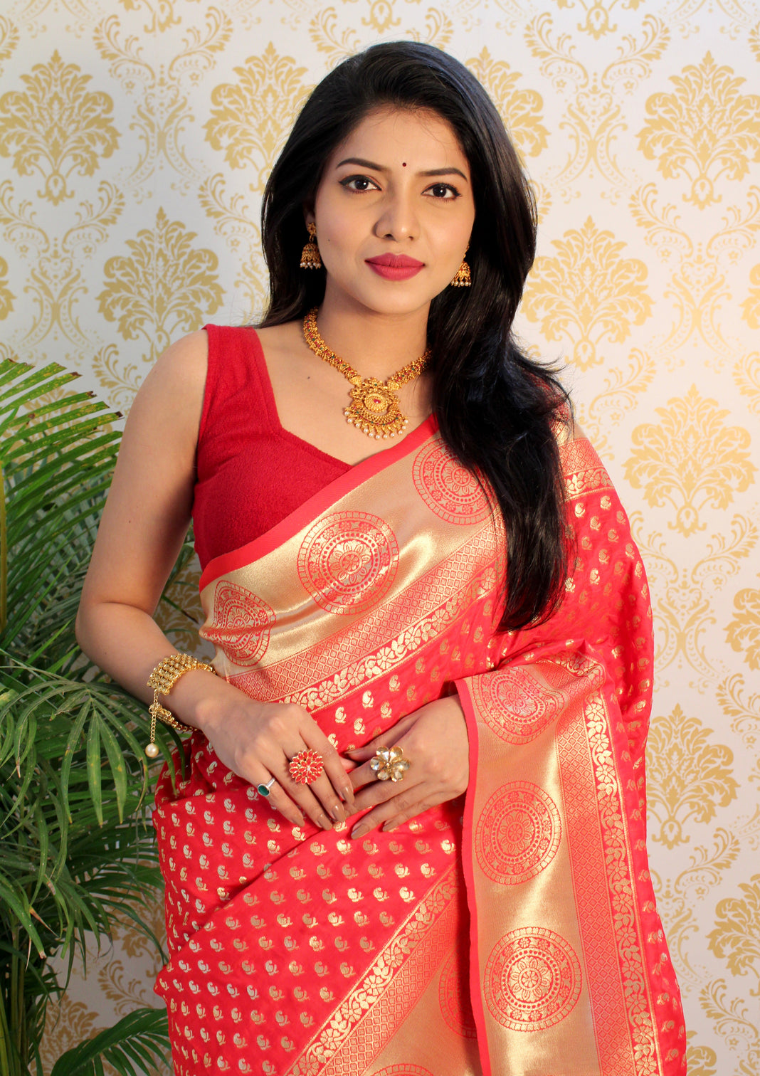Pure banarasi silk saree with zari weaving mameraa