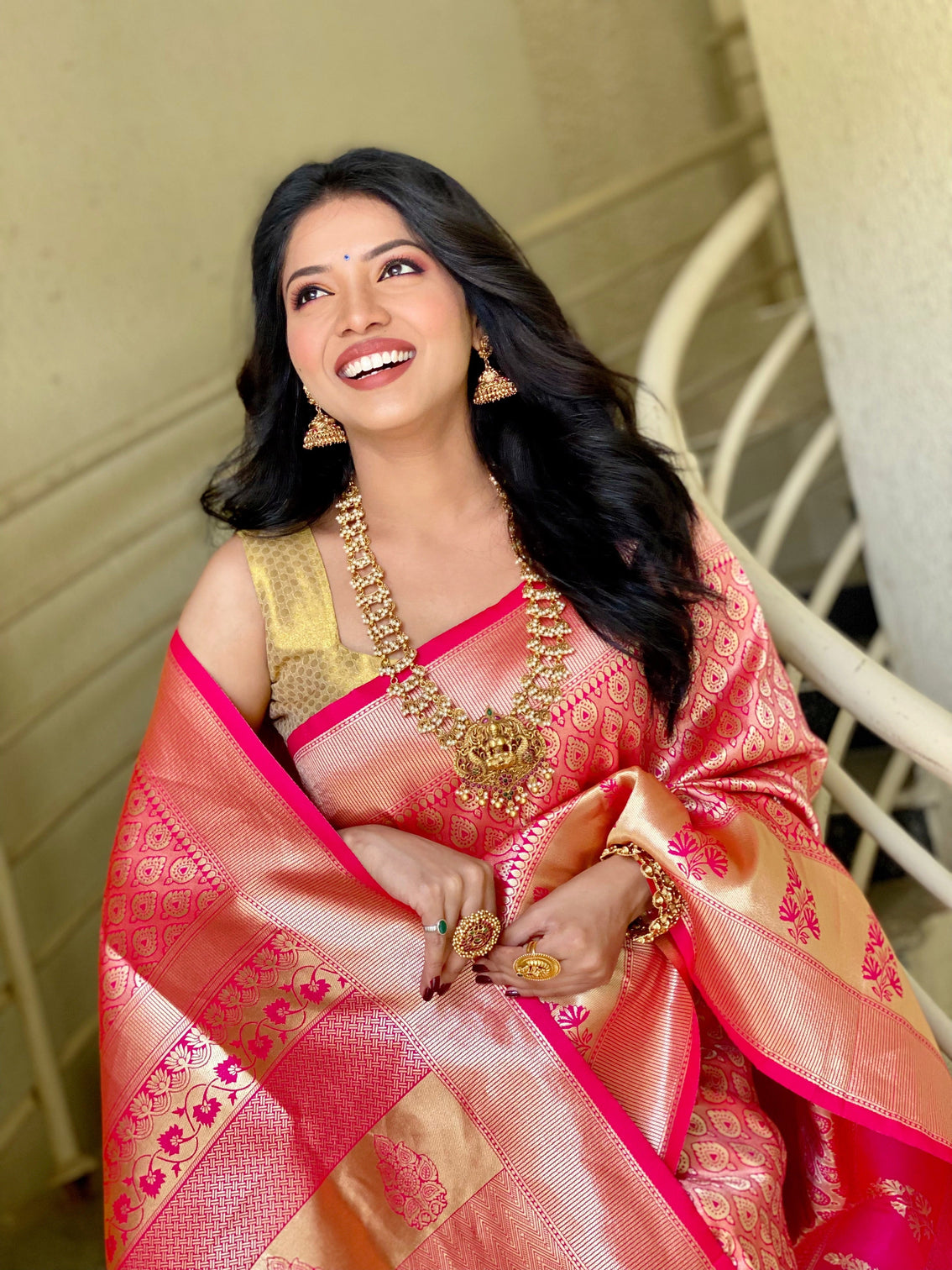 Pure banarasi silk saree with zari weaving mameraa