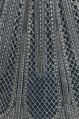 Navy Net Lehenga with Embroidery for Wedding Wear