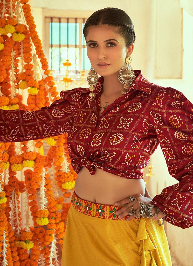 Juliet Sleeves Chaniya Choli For Navratri