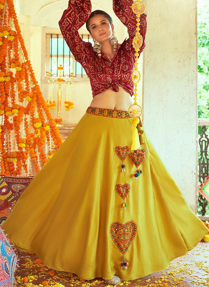 Juliet Sleeves Chaniya Choli For Navratri