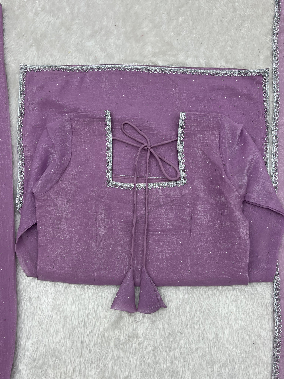 Lavender Silk Kurta Salwar Set