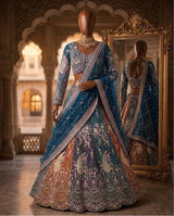 Soft Butterfly Net Lehenga Choli with Heavy Sequins Embroidery