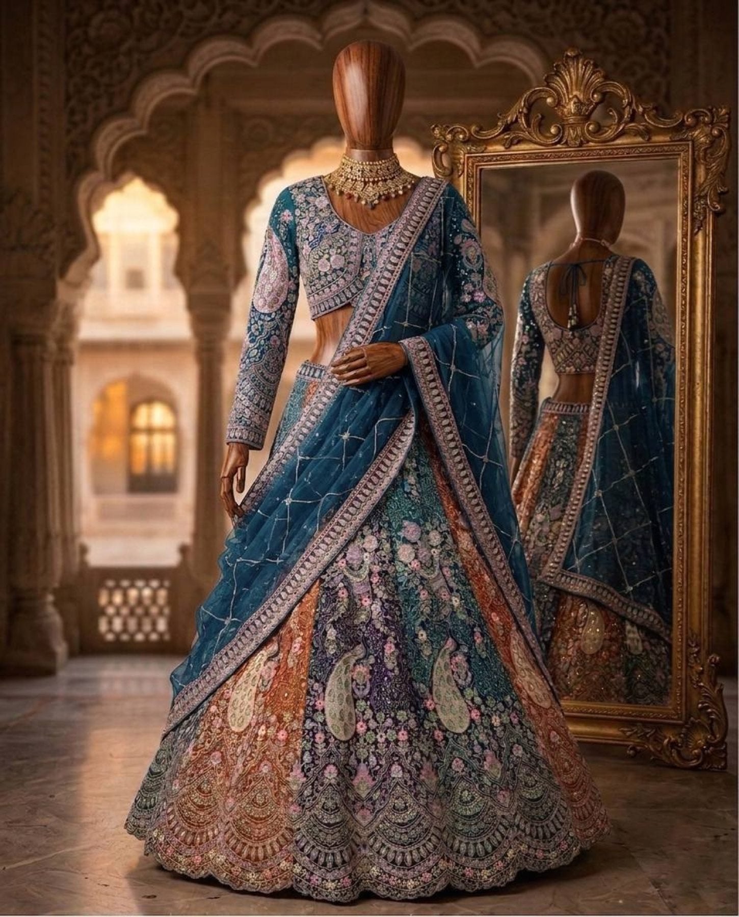 Soft Butterfly Net Lehenga Choli with Heavy Sequins Embroidery