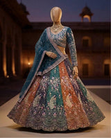 Soft Butterfly Net Lehenga Choli with Heavy Sequins Embroidery