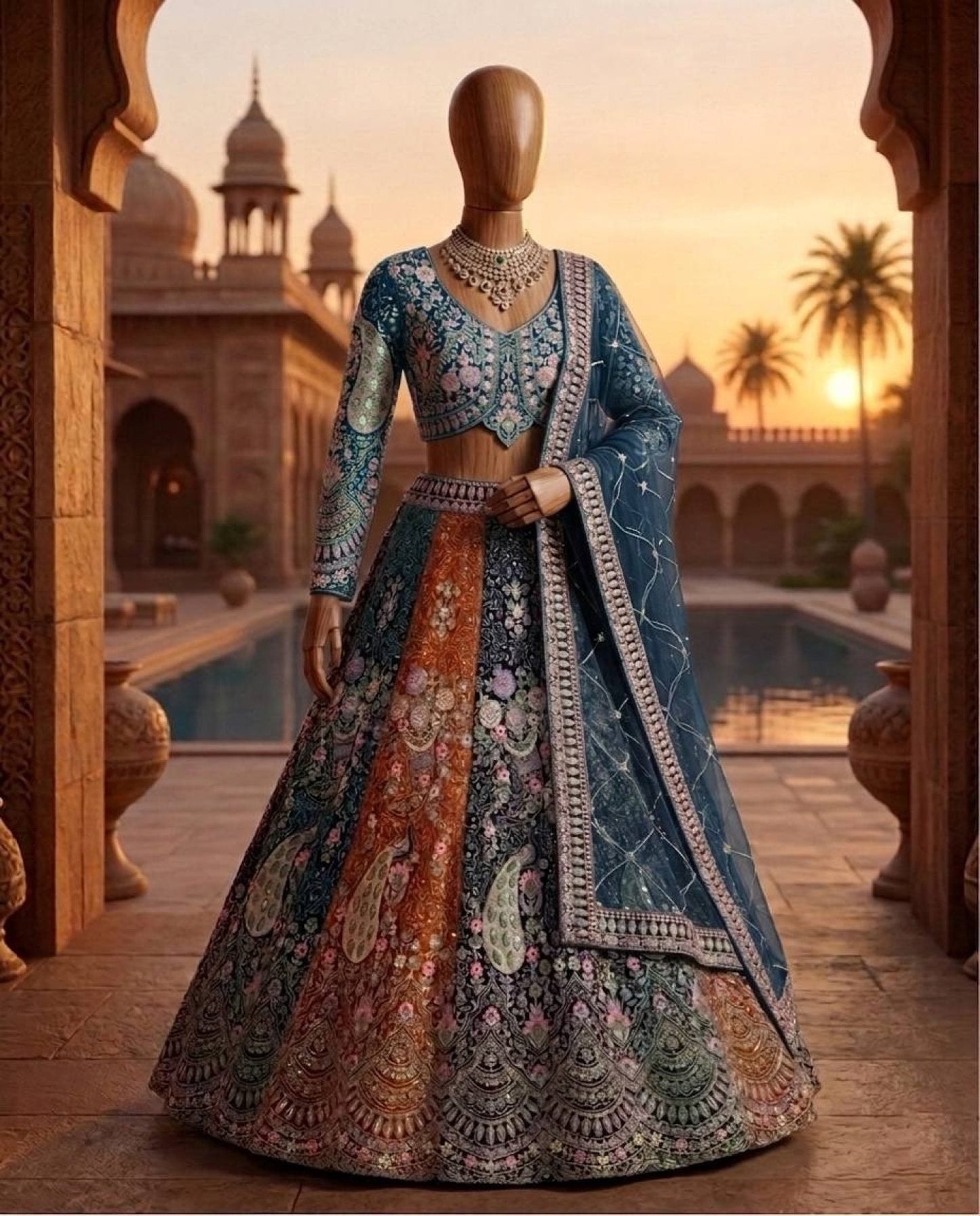 Soft Butterfly Net Lehenga Choli with Heavy Sequins Embroidery