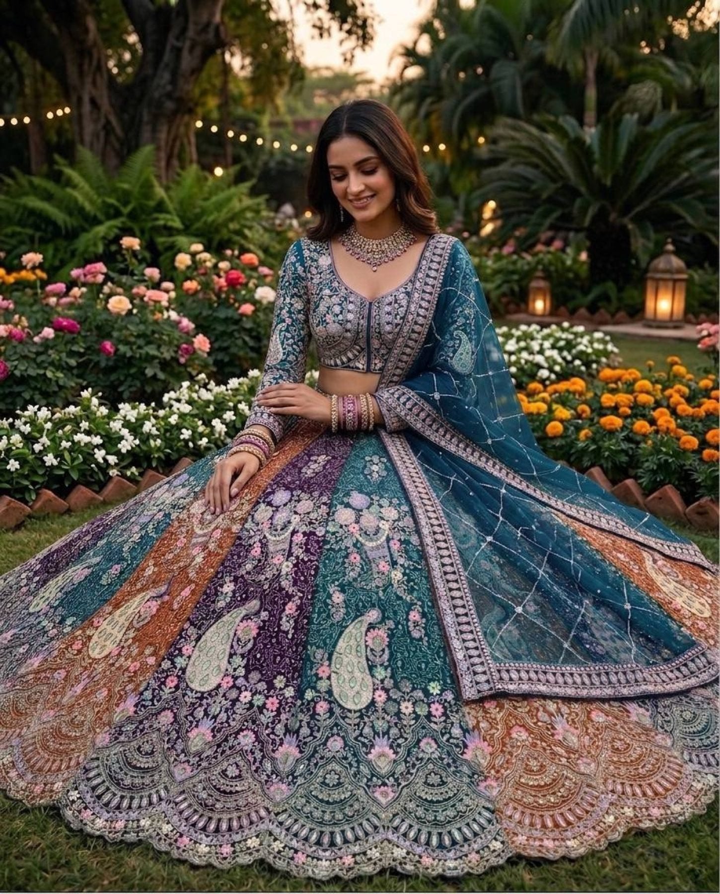 Soft Butterfly Net Lehenga Choli with Heavy Sequins Embroidery