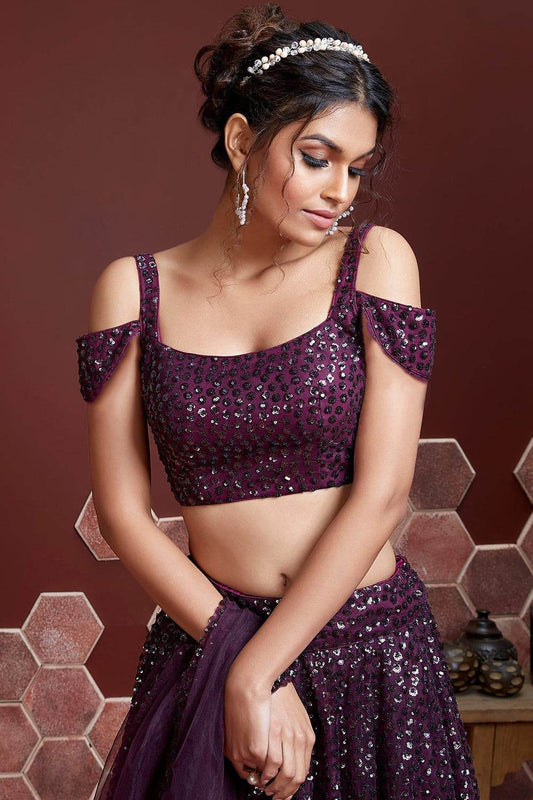Indigo Purple Lehenga Choli