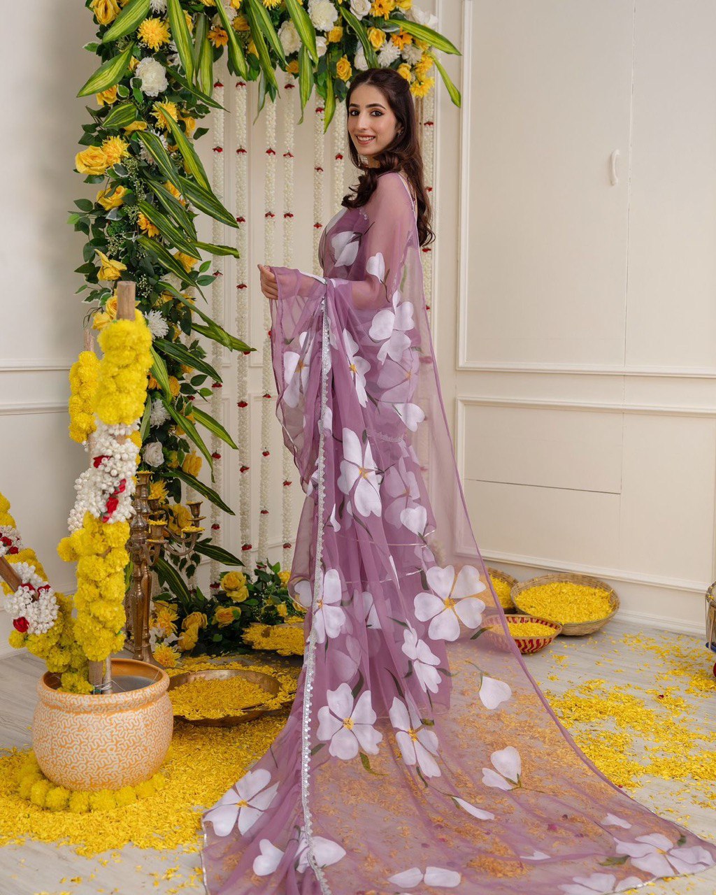 Light Purple Exclusive Lehenga Saree Design Modern Elegance with a Traditional Twist