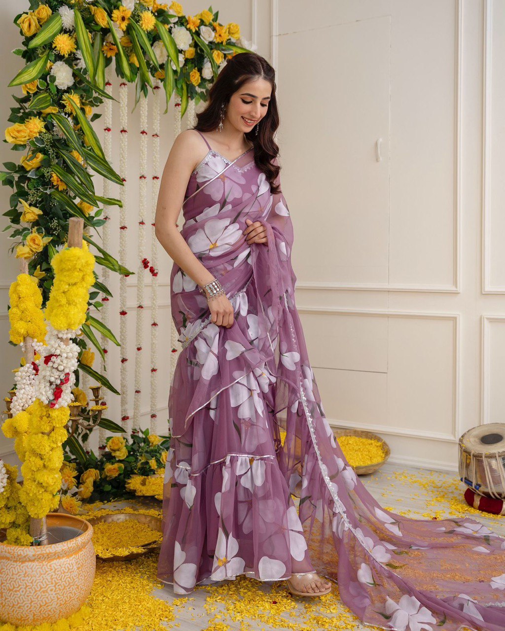 Light Purple Exclusive Lehenga Saree Design Modern Elegance with a Traditional Twist
