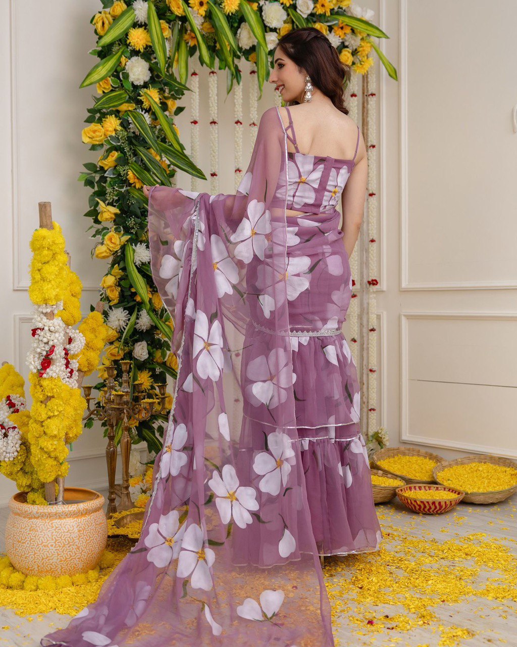 Light Purple Exclusive Lehenga Saree Design Modern Elegance with a Traditional Twist