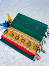 Lightweight 100% Pure Cotton Silk Soft Saree For Traditional Wear