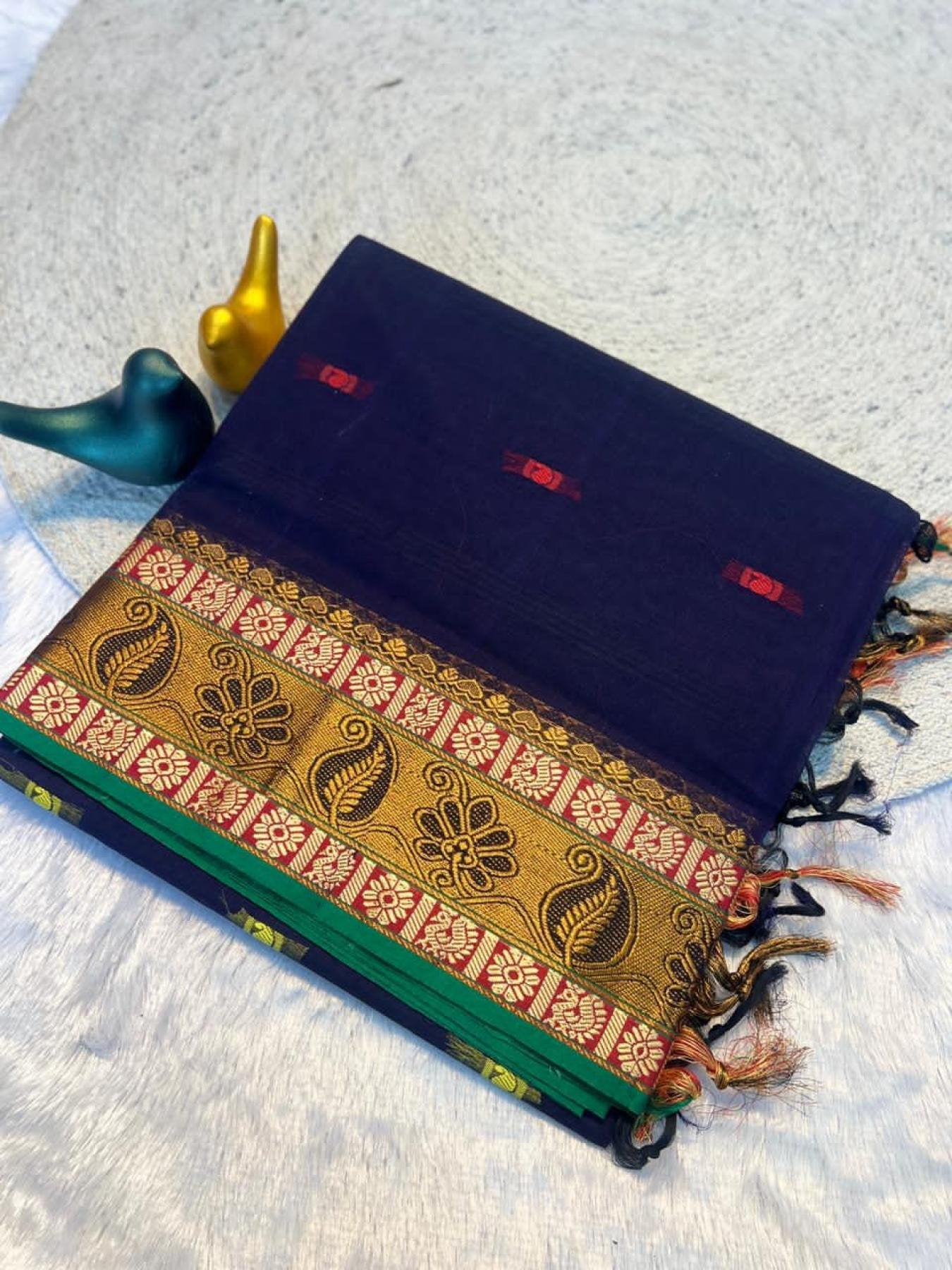 Lightweight 100% Pure Cotton Silk Soft Saree For Traditional Wear