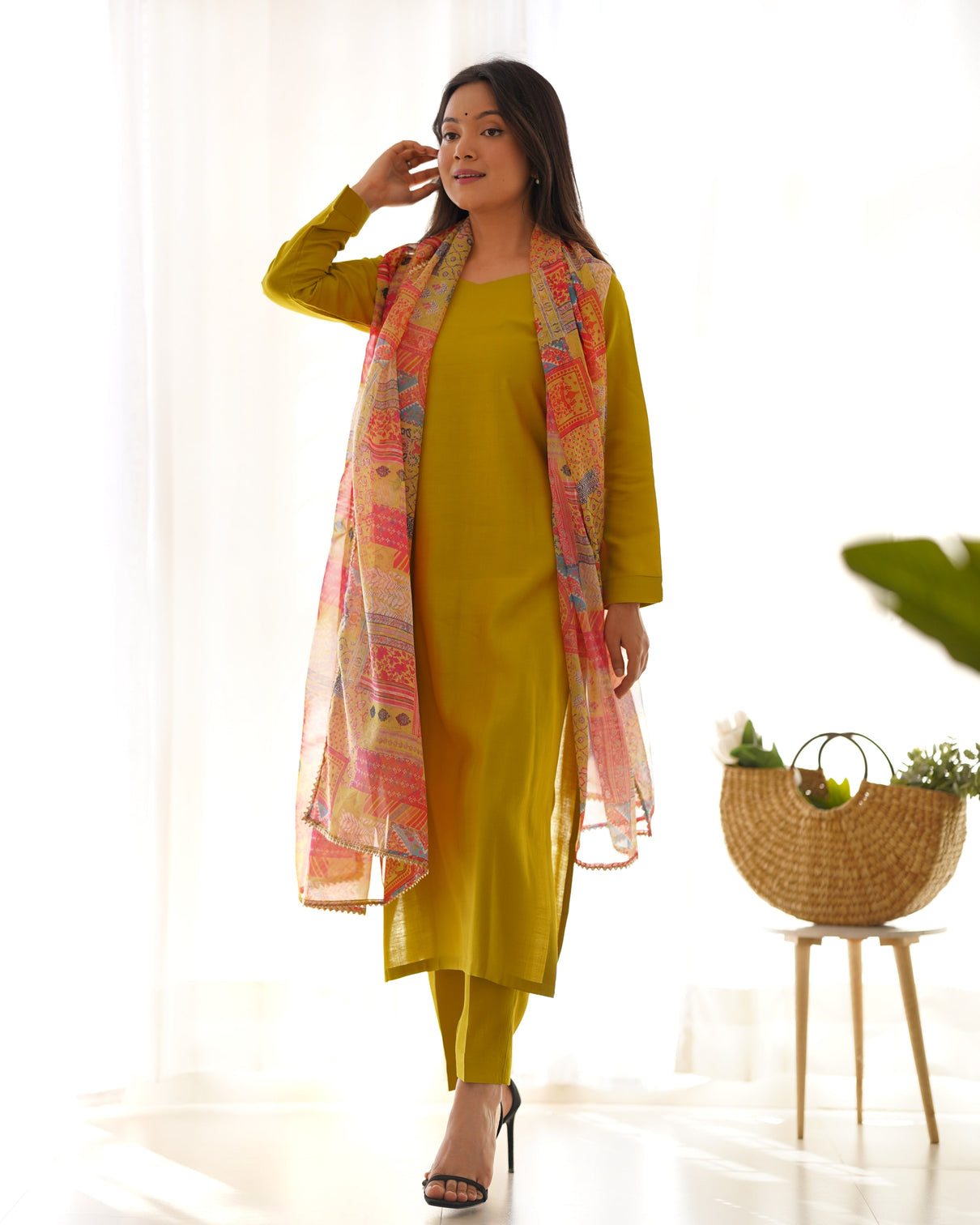 Liril Pure Soft Viscose Straight Fit Kurta Set with Dupatta – Perfect for Summer & Office Wear