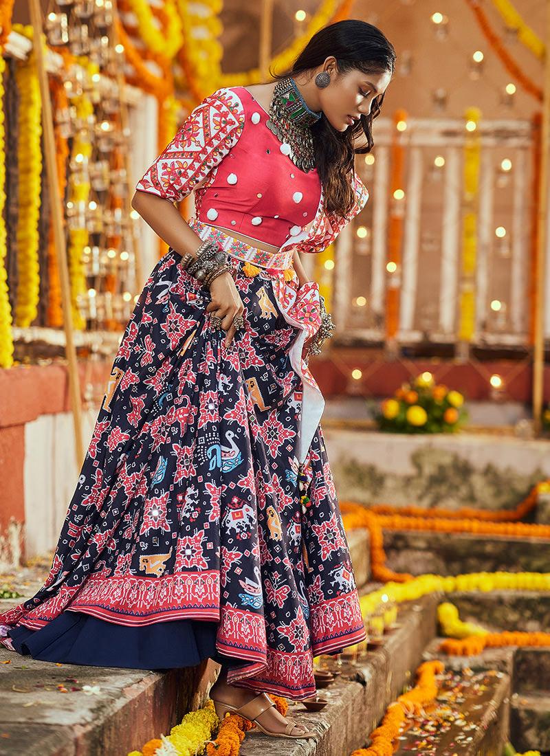 Multi-Color Digital Print Navratri Ghagra Choli