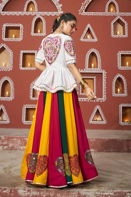 Multi Color Designer Jacket with Ghagra Choli for Navratri