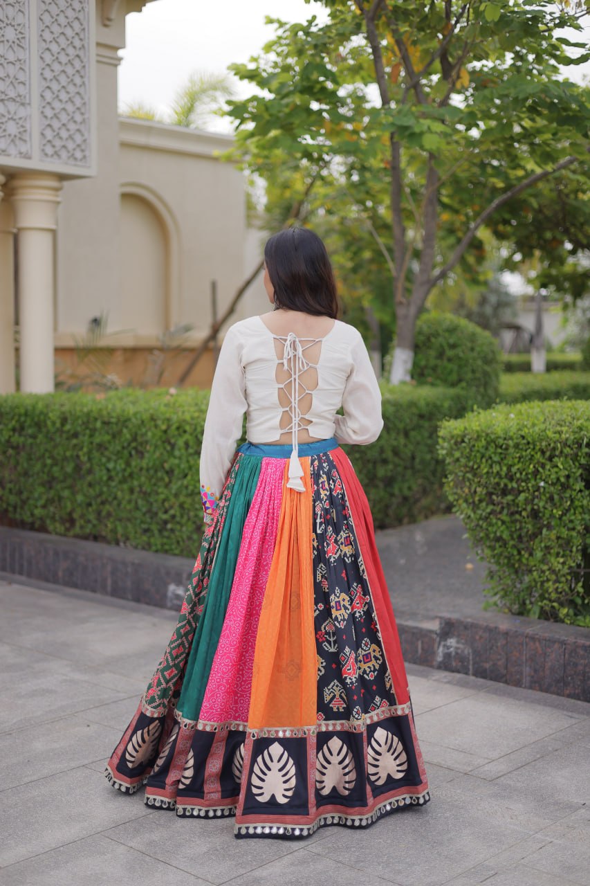 Multi Color Gamthi Cotton Lehenga Choli