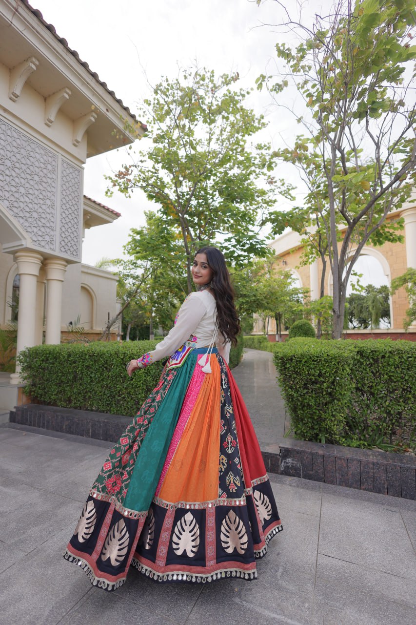 Multi Color Gamthi Cotton Lehenga Choli