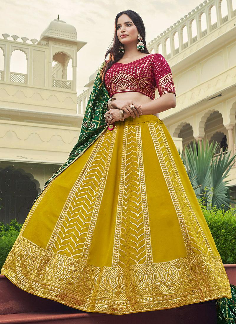 Multi-Color Kalidar Ghaghra Choli