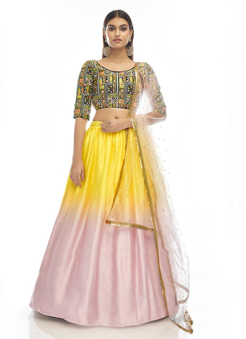 Multi Color Lehenga Choli With Dupatta