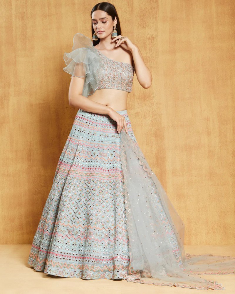 Multicolor Lehenga Choli Set with Breathtaking Flair